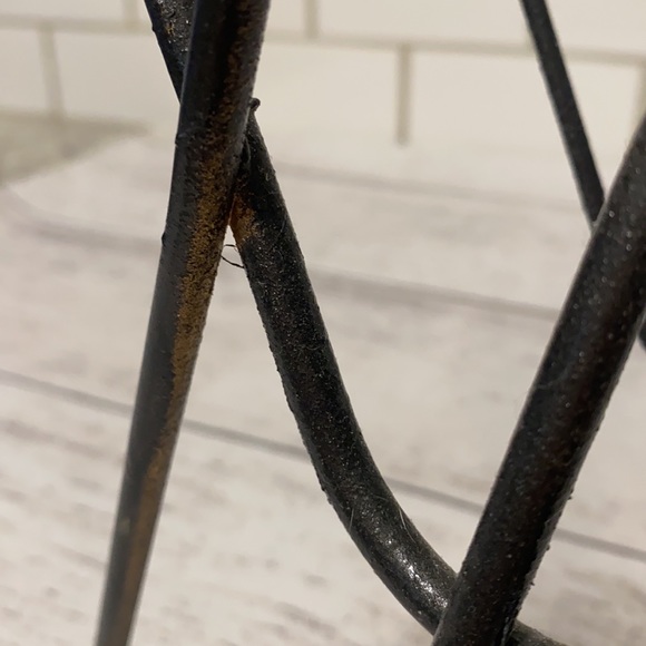 Vintage Retro Mid Century Metal Magazine Rack Stand Decor - Picture 3 of 6